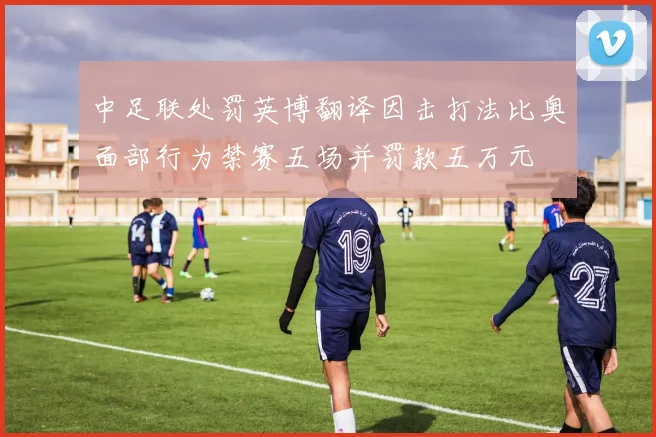 中足联处罚英博翻译因击打法比奥面部行为禁赛五场并罚款五万元